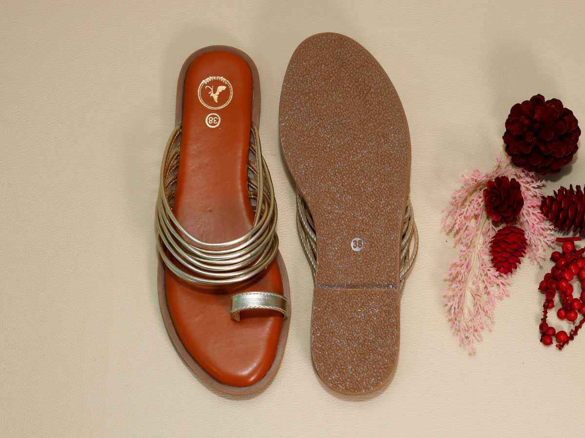 Gold String Flats
