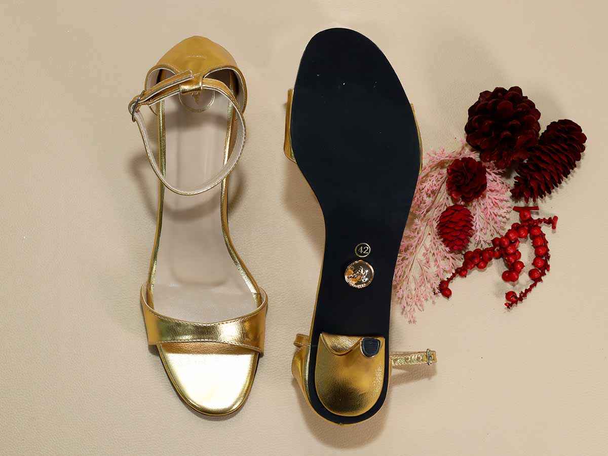 Gold Basic Pencil Heel