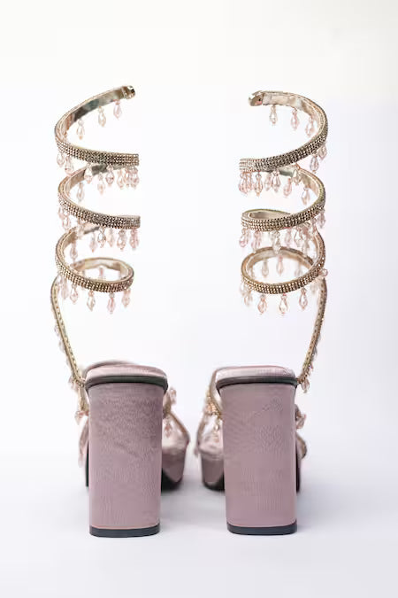 Pink Amber Rose Spring With Work Heels