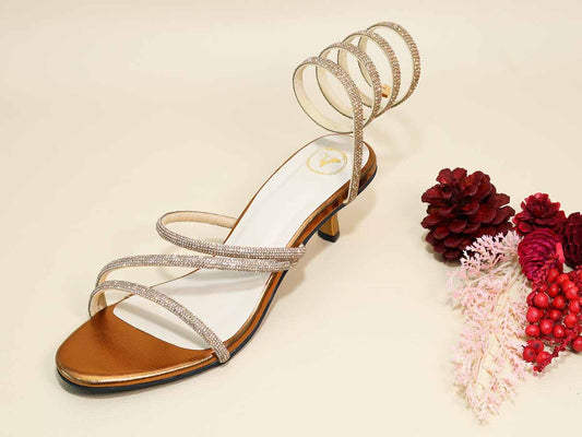 Junk Gold Spring Kitten Heel