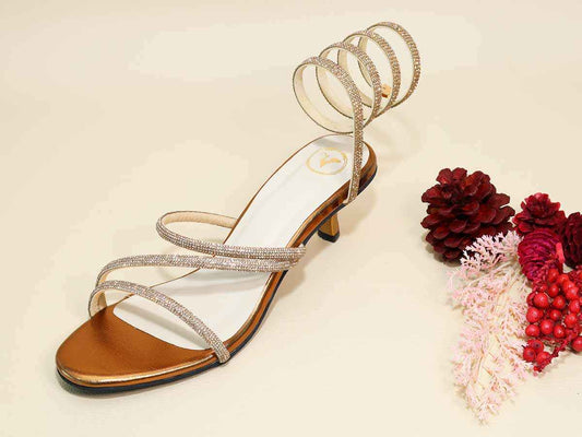 Junk Gold Spring Kitten Heel