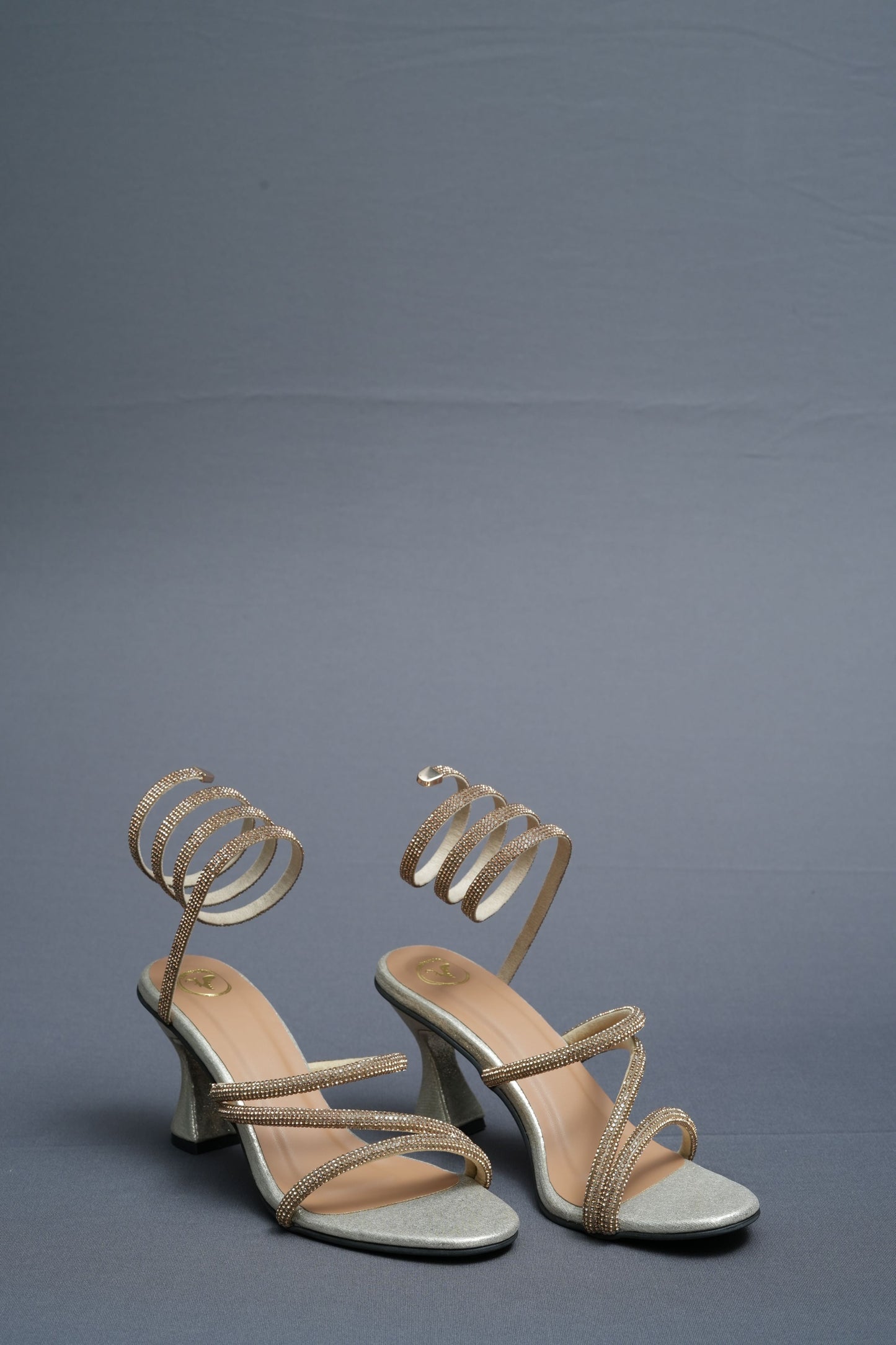Champagne Gold Spring Heel Sandal