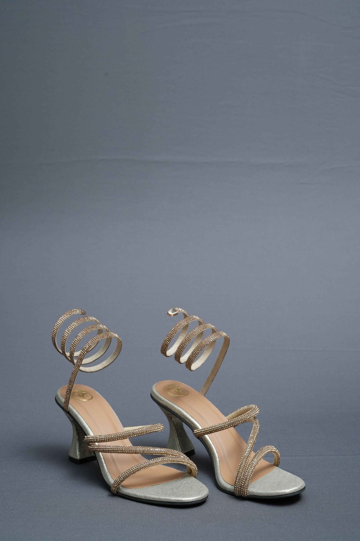 Champagne Gold Spring Heel Sandal