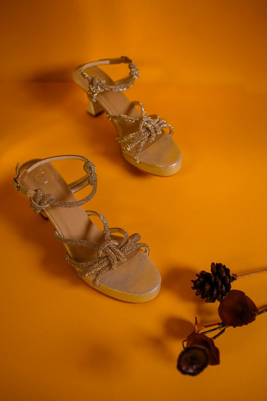 Miss D White Open Toe Heel Sandal