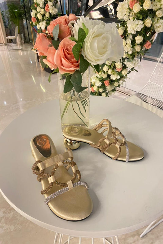 Gold Snitch Solid - Plain Heel Sandal