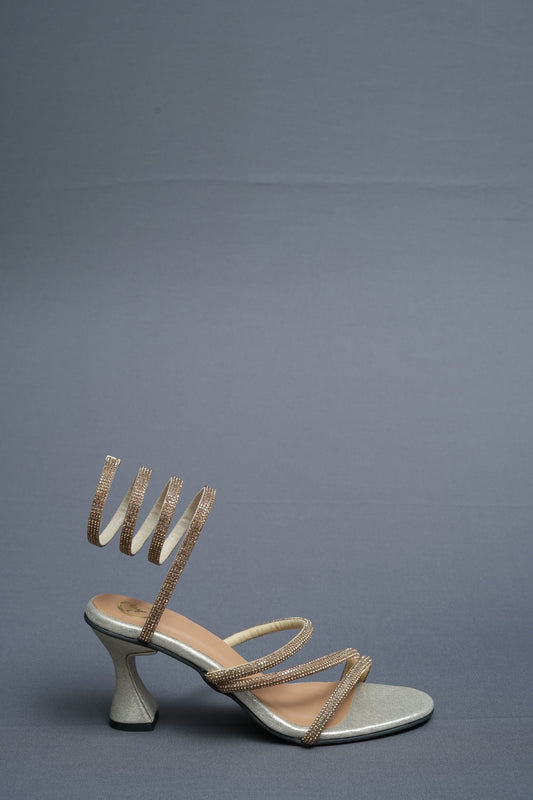 Champagne Gold Spring Heel Sandal