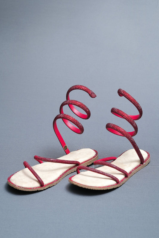 Beige Suede Open Toe Casual Flats