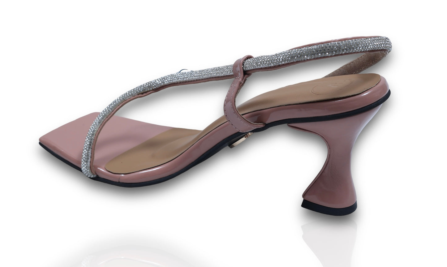 Nude Pink S Series Square Heel Sandal