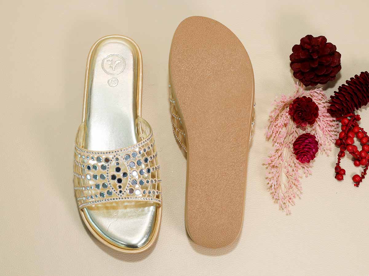 Gold Mirror Wedges