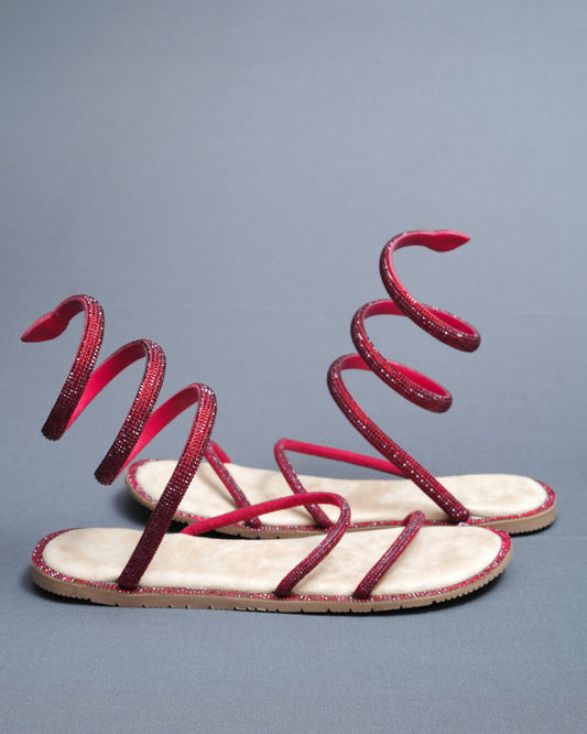 Beige Suede Open Toe Casual Flats