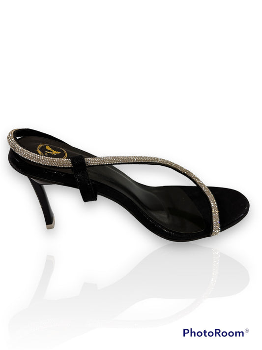 S Series  Black Diamond  Open Toe Heels