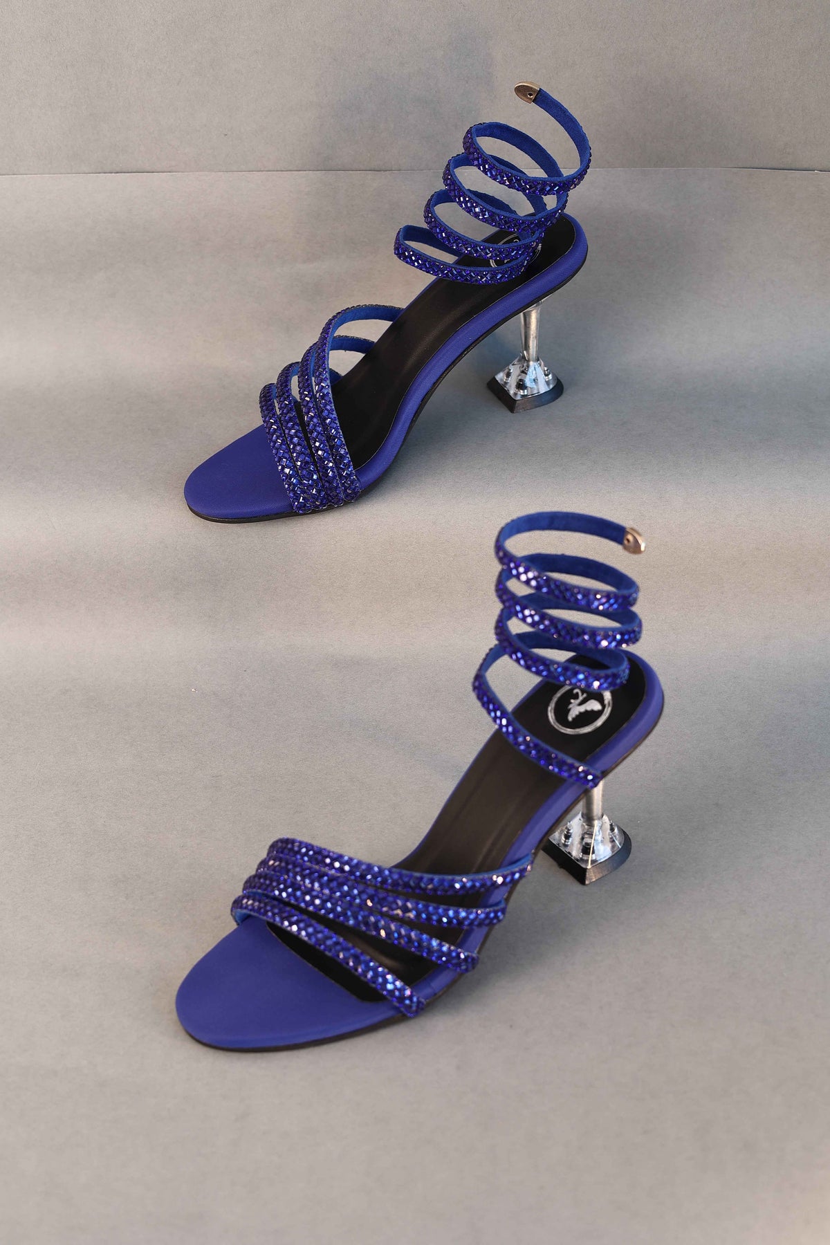 Blue Spring Heel Sandal