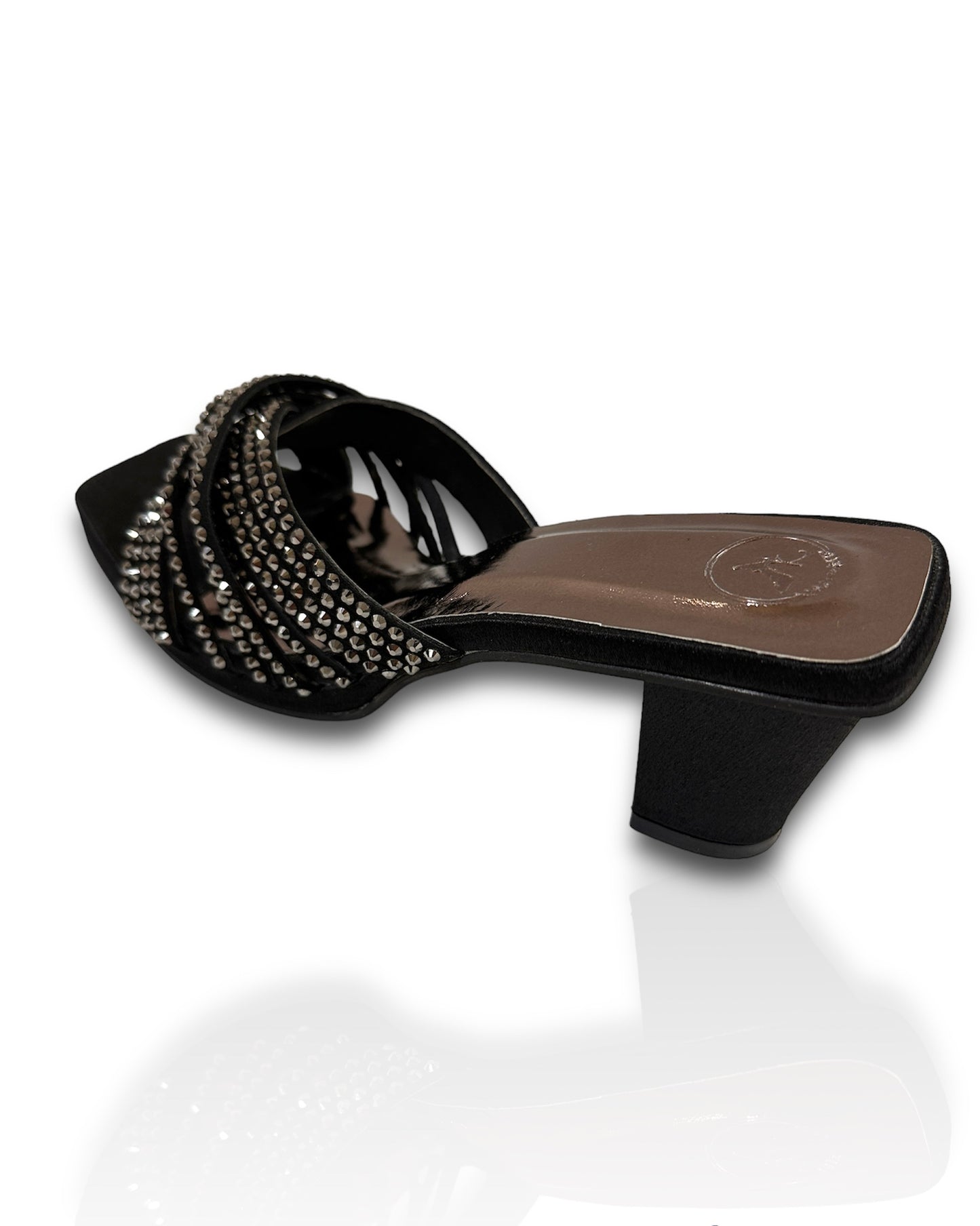 Black Julle Open Toe Heels