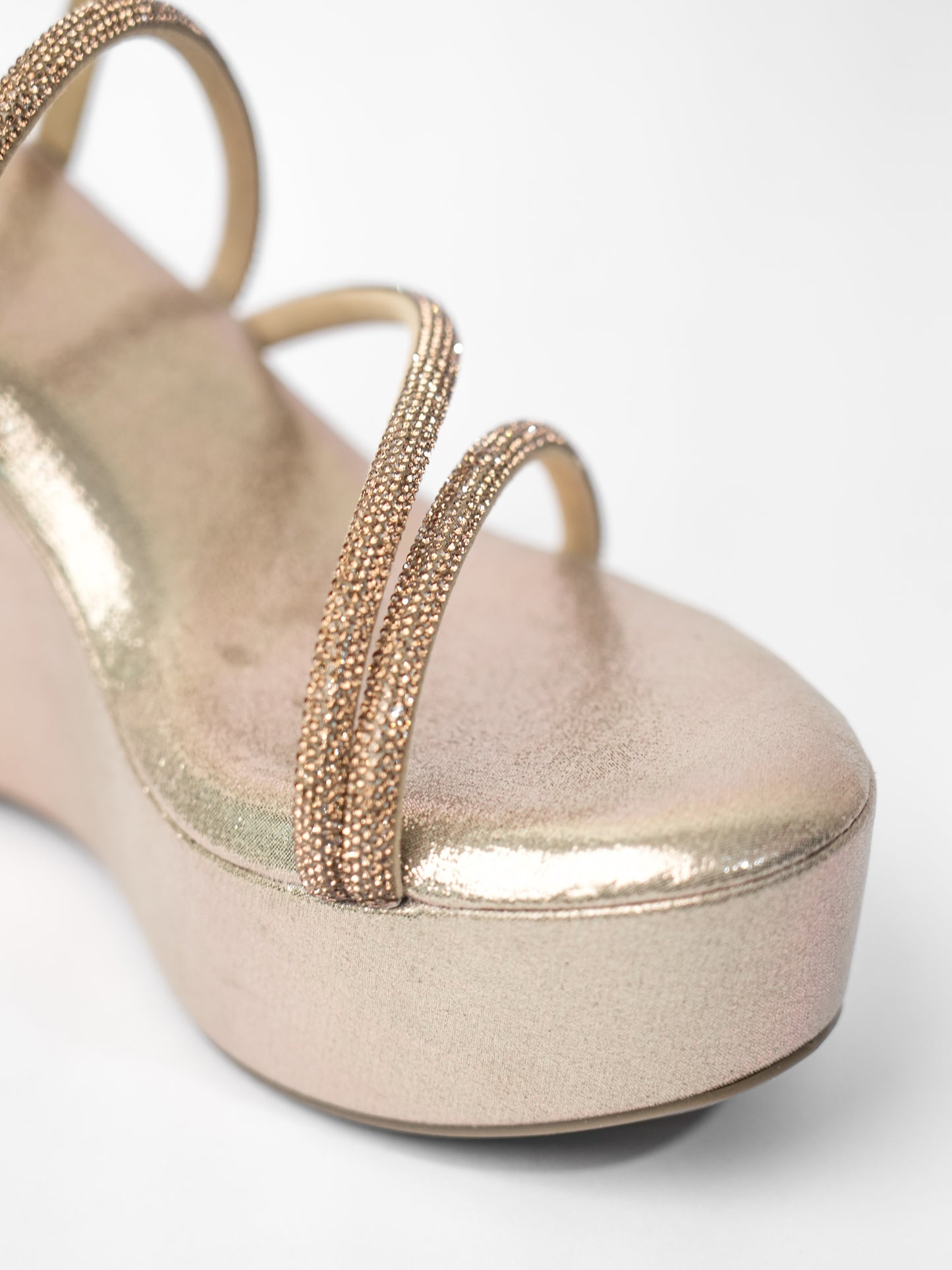 Gold Open Toe Sunshine spring Wedge