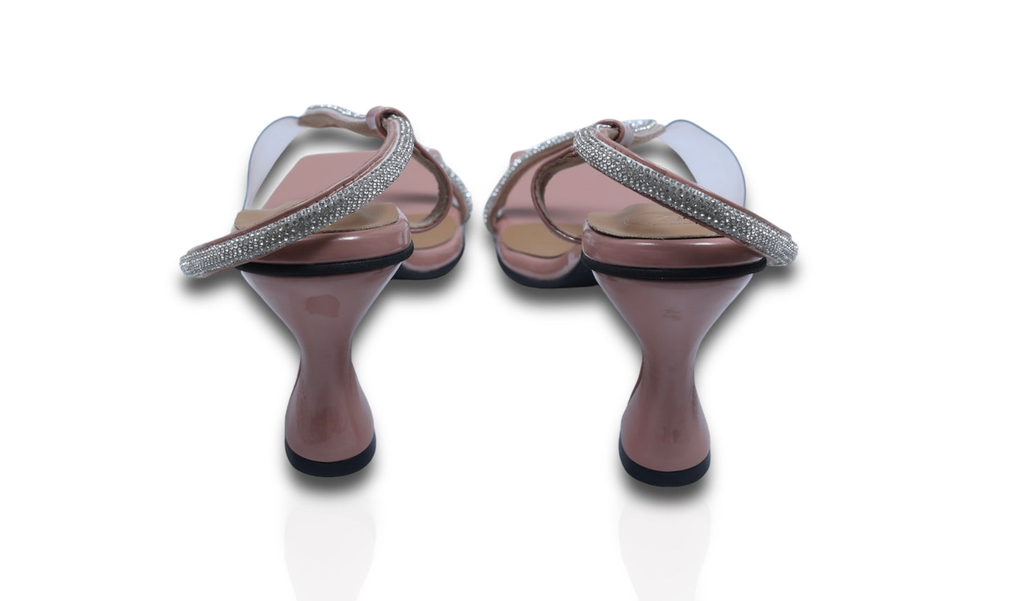 Nude Pink S Series Square Heel Sandal
