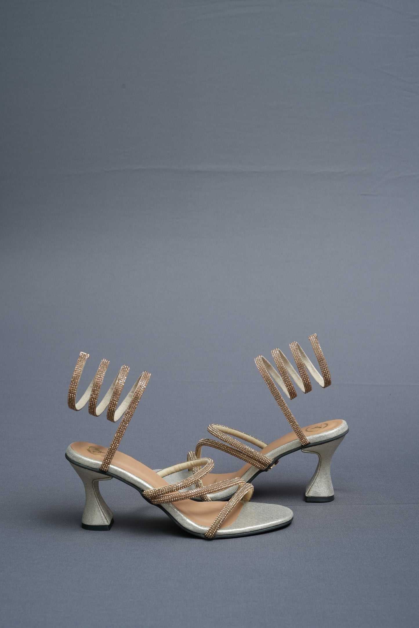 Champagne Gold Spring Heel Sandal