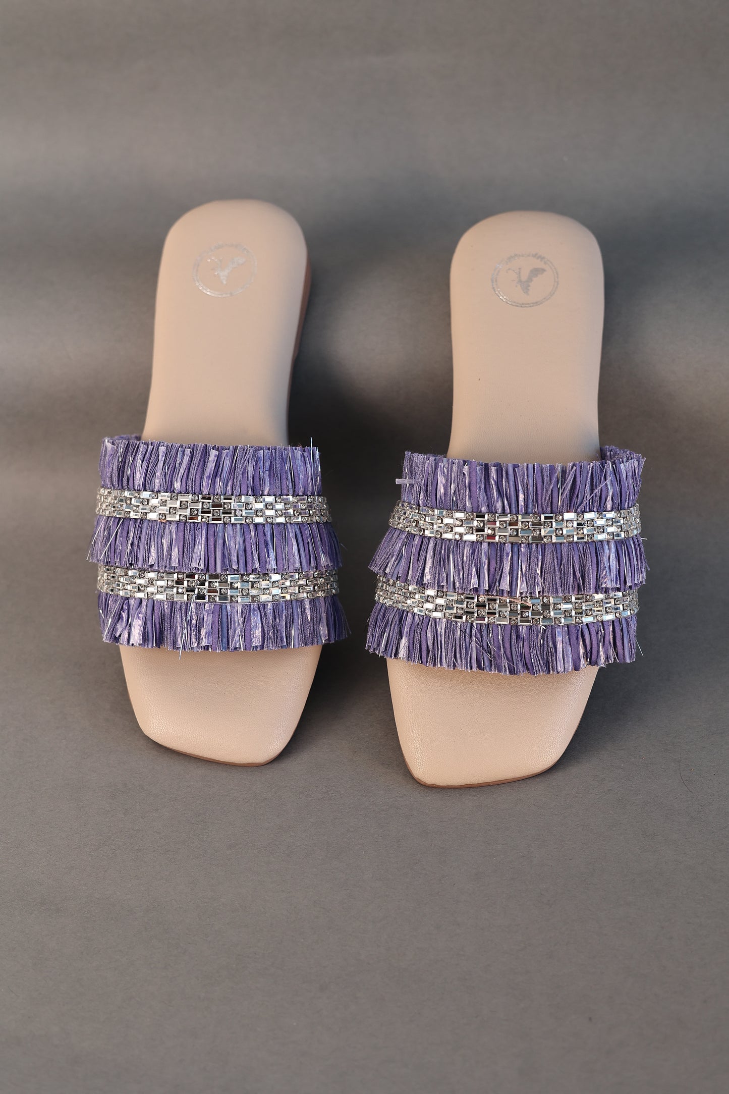 Lylac Frill Sliders Flat Sandal