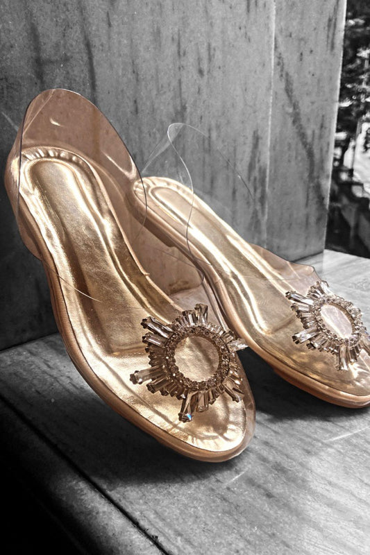 Gold Balle Star Jooties Sandals