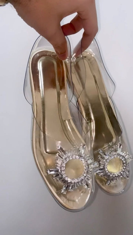 Gold Balle Star Jooties Sandals