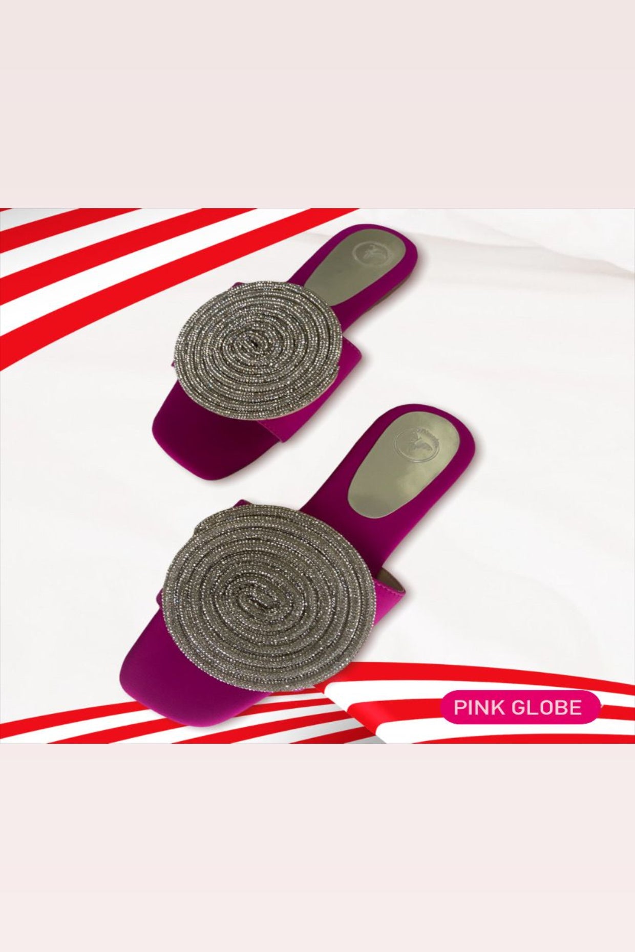 Silver String Pink Base Flats