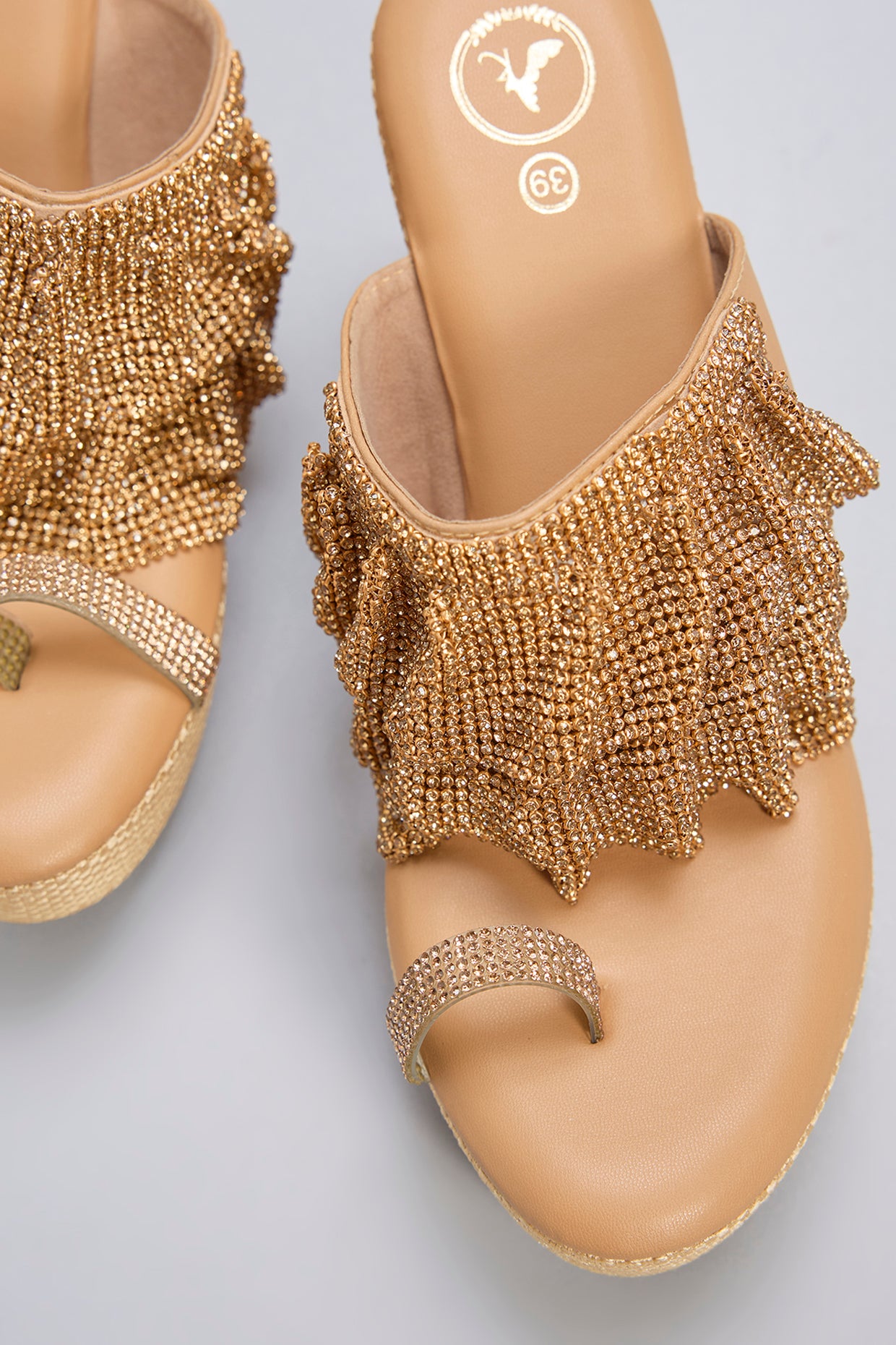 Pink Vegan Leather & Jute Wedges