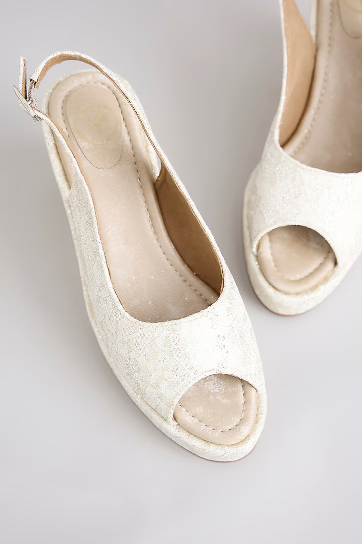 Gold Peeptos Wedge