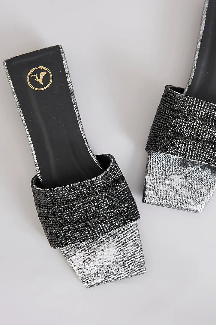 Jia Square Black Half Heel