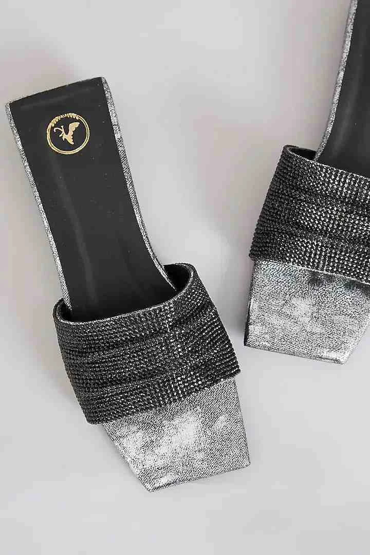 Jia Square Black Half Heel