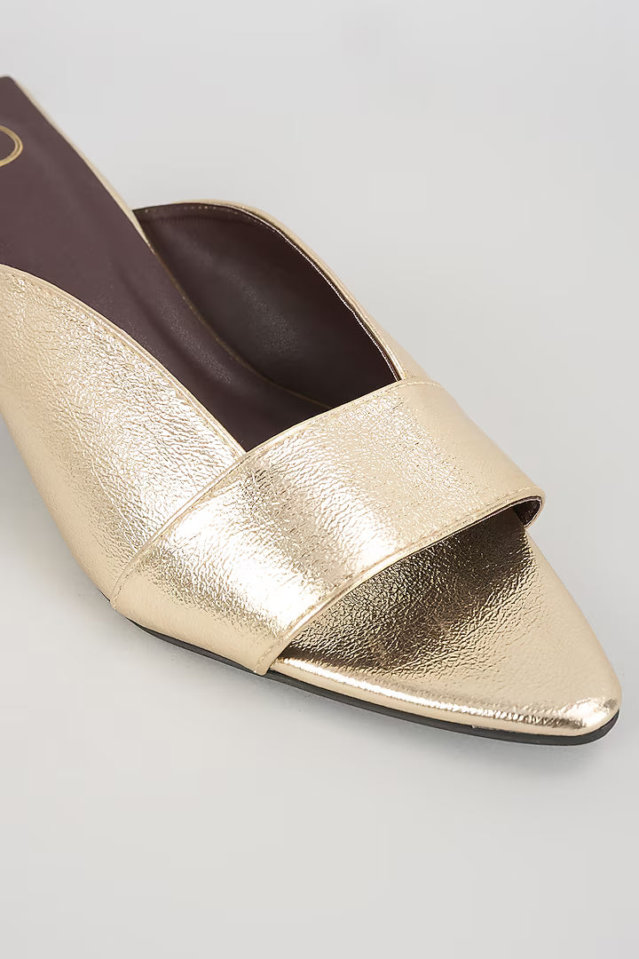 Zara Gold Kitten Heel