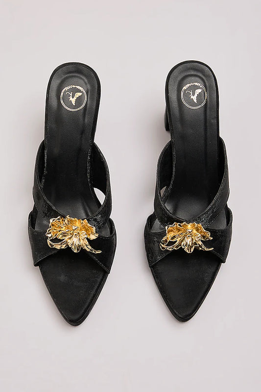 Zeno Black Elevation Heel