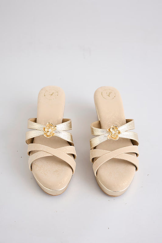 Gold Petal Wedge