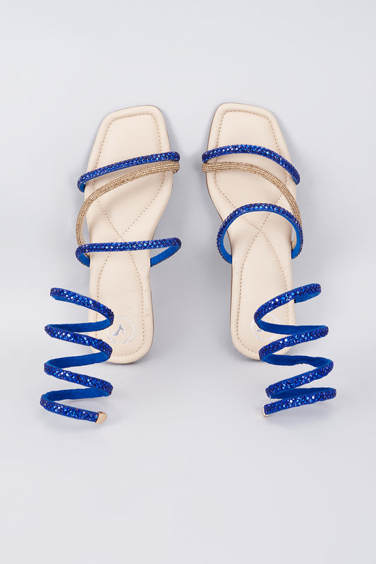 Beige Vegan Rhinestone Spring Embellished Flats