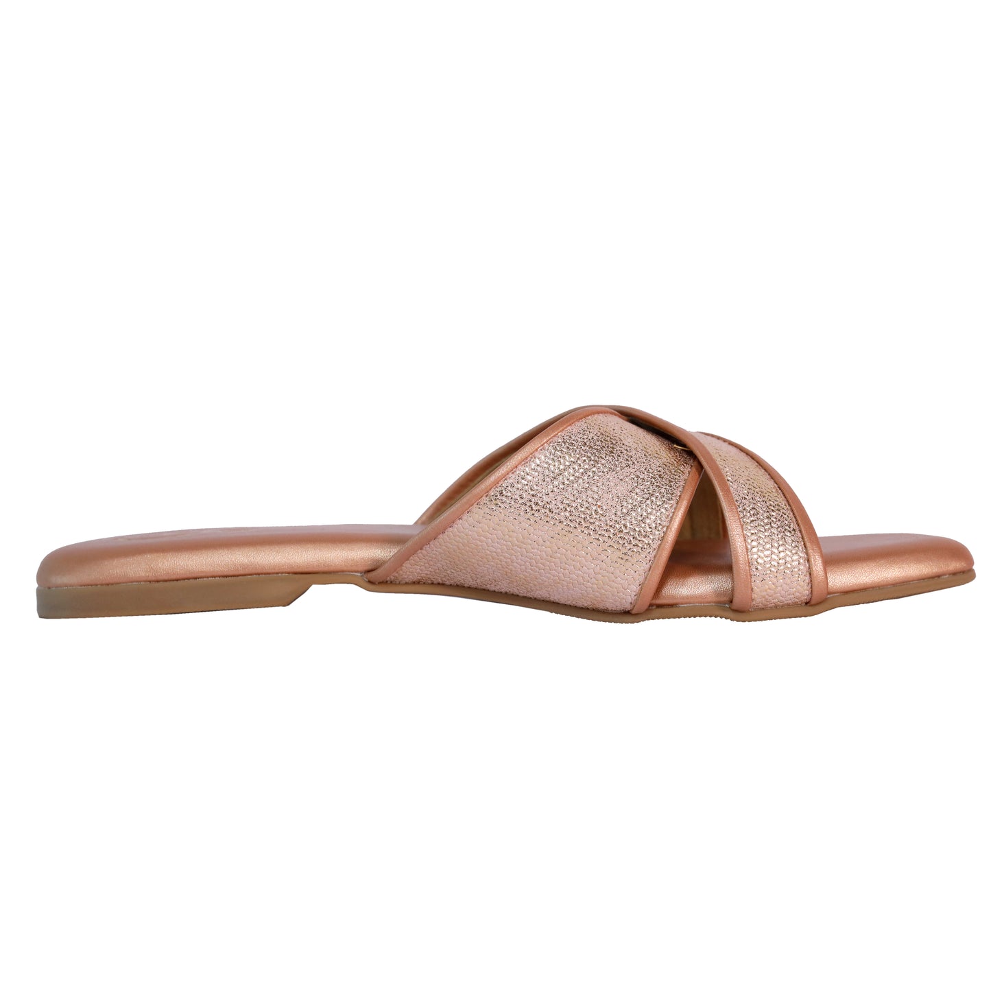 Pink Vegan Faux Leather Pastel Logo Flat