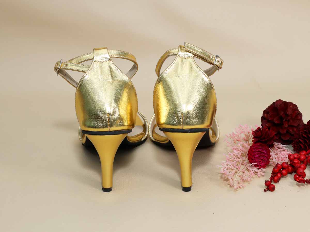 Gold Basic Pencil Heel