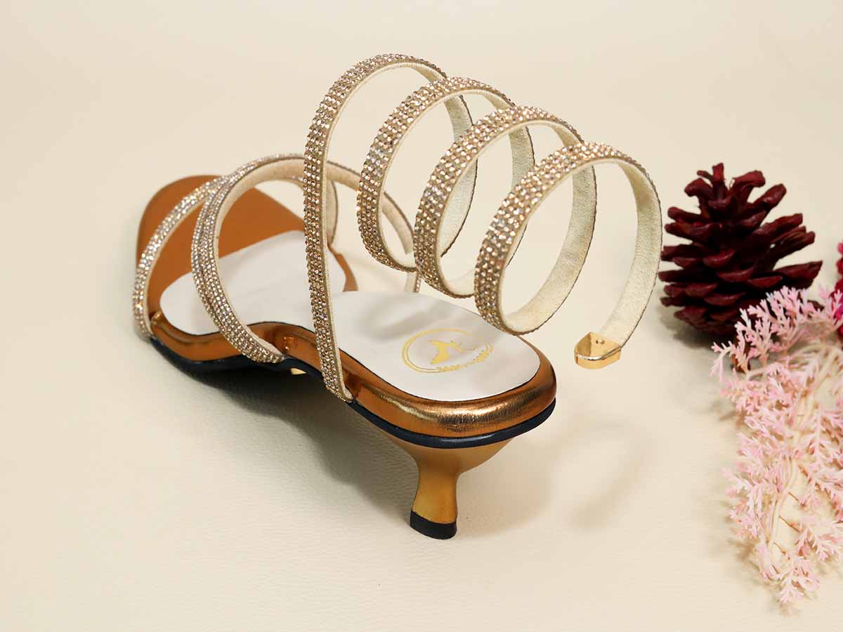 Junk Gold Spring Kitten Heel