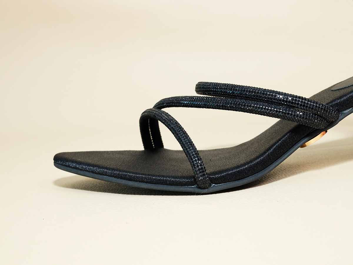 Black Panther Kitten Heel