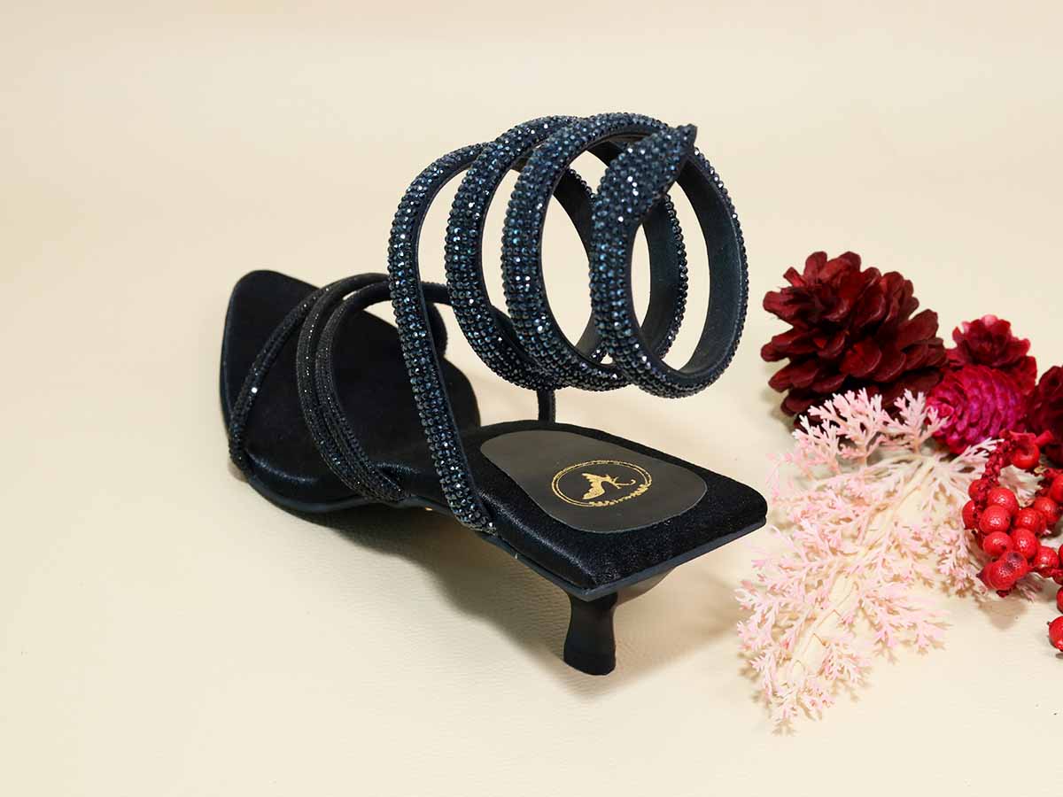 Black Panther Kitten Heel