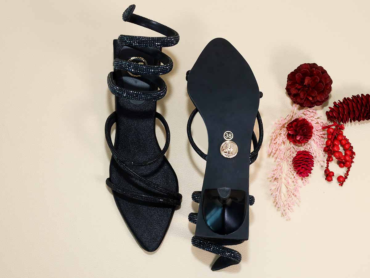 Black Panther Kitten Heel