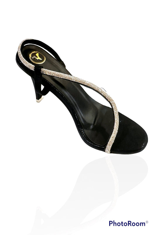 S Series  Black Diamond  Open Toe Heels