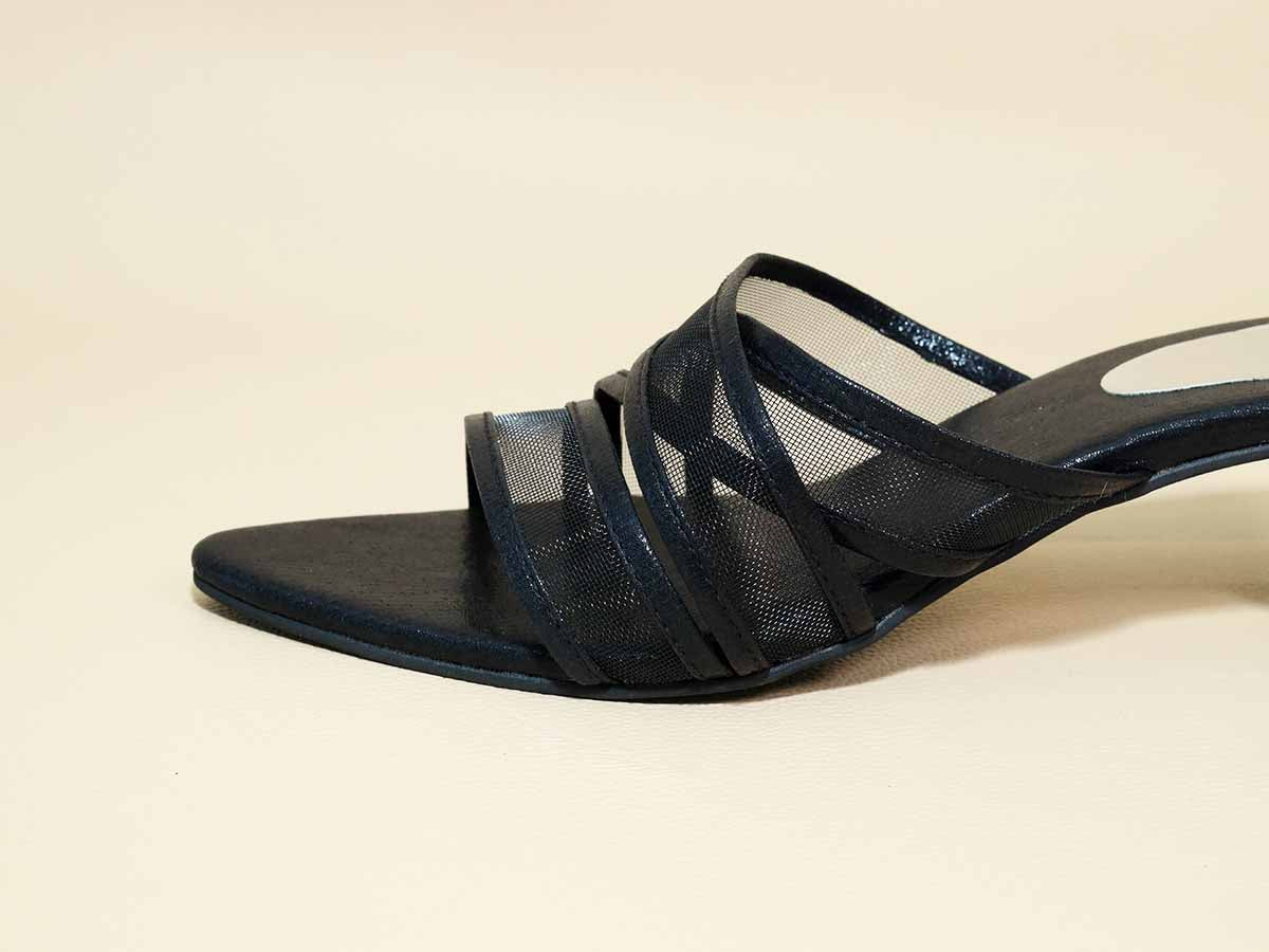 Burg Net Black Kitten Heel