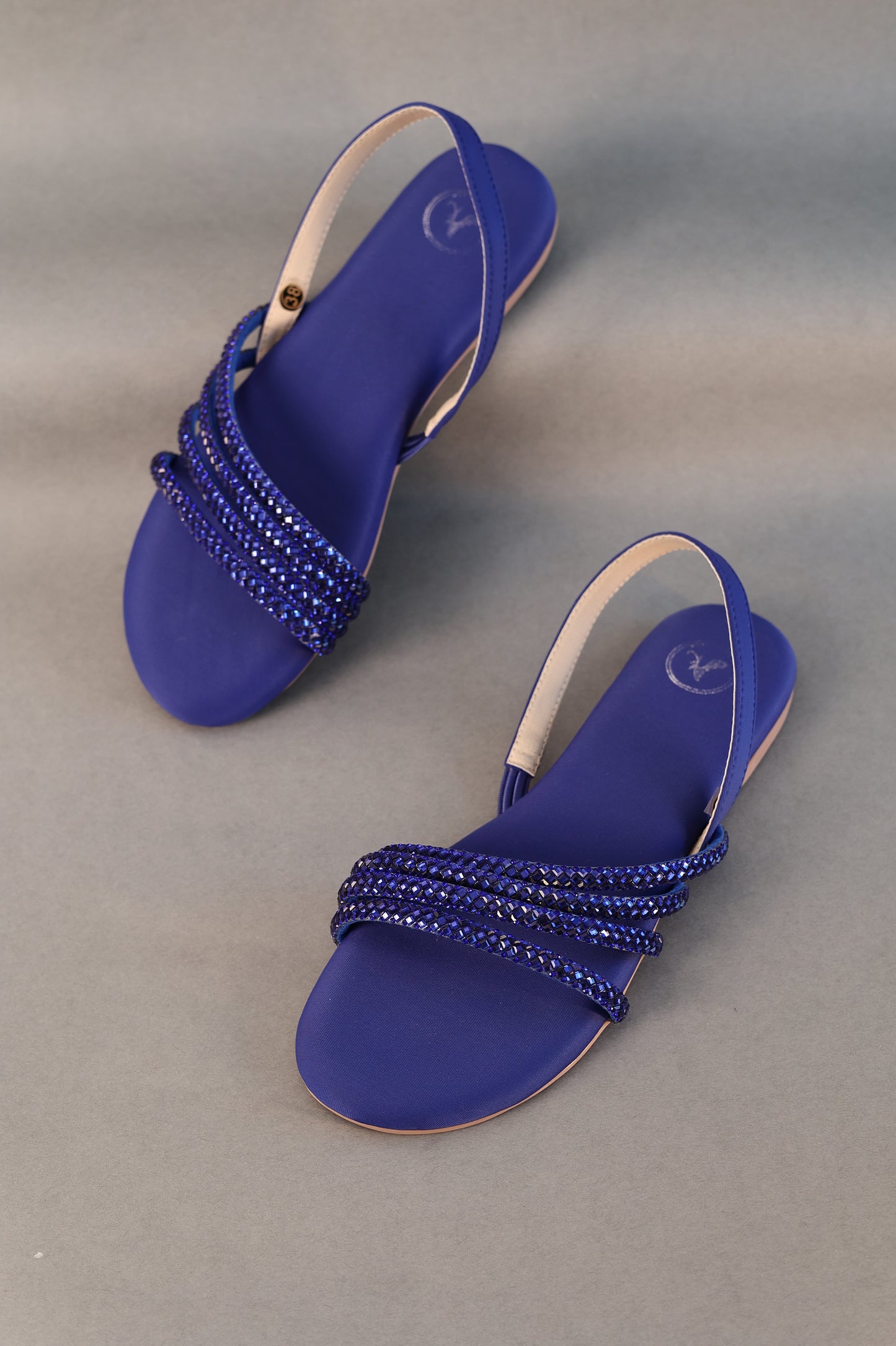 Blue Flats Blooming Sandal