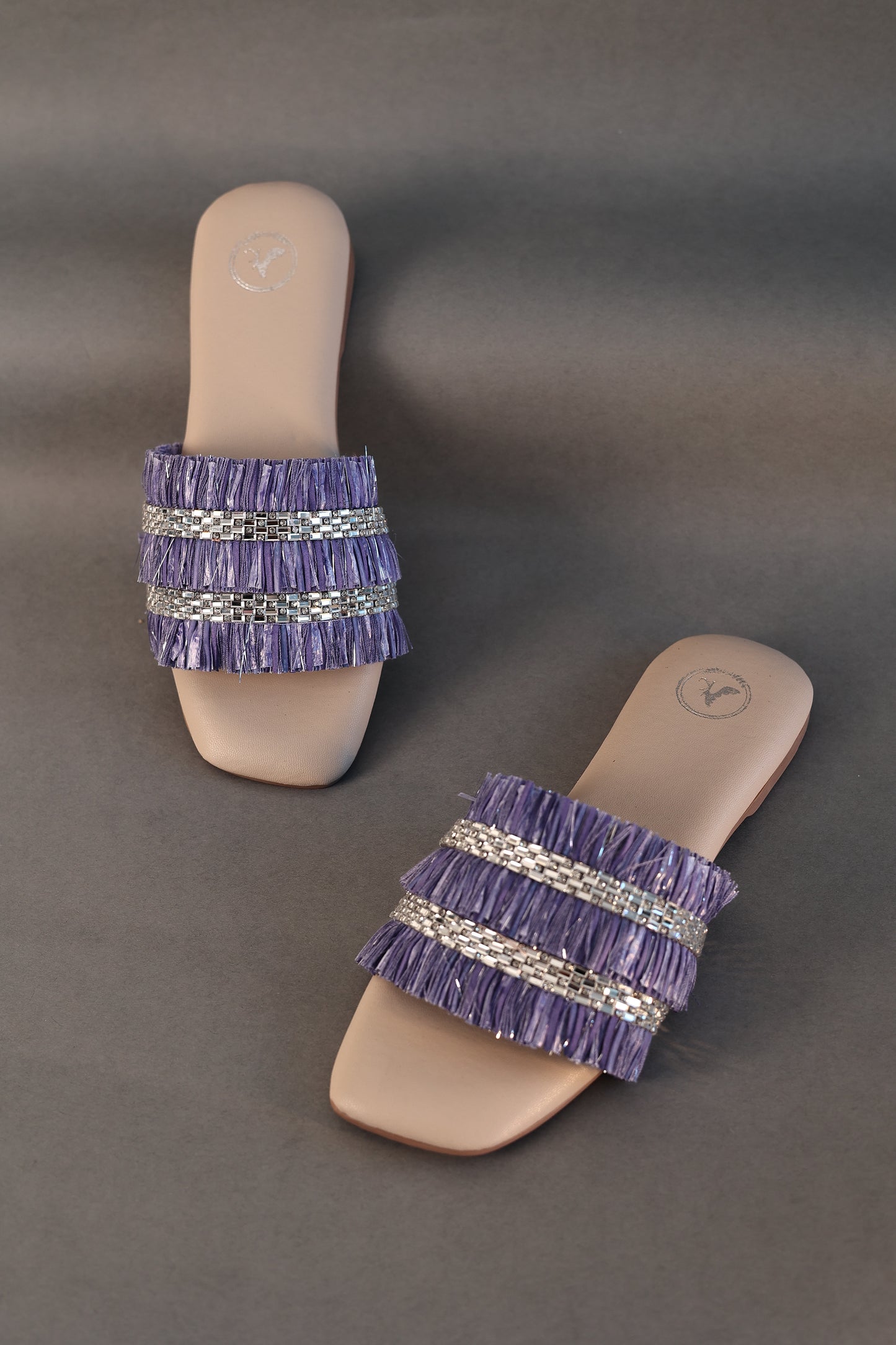 Lylac Frill Sliders Flat Sandal