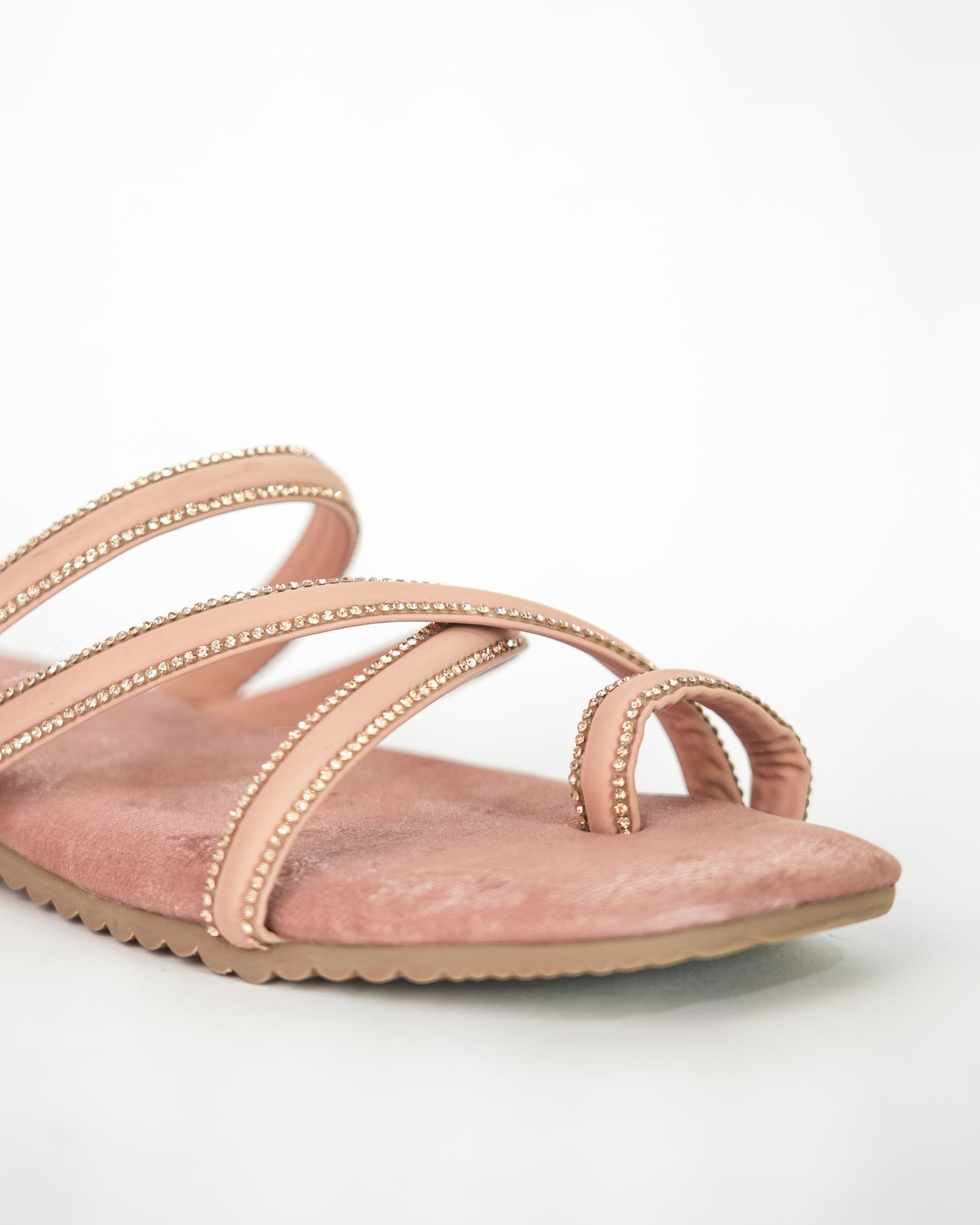 Pink Open Toe Slip-on closure Asha  Flats