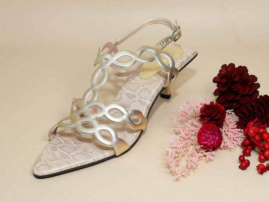 Infinity Gold Kitten Heel