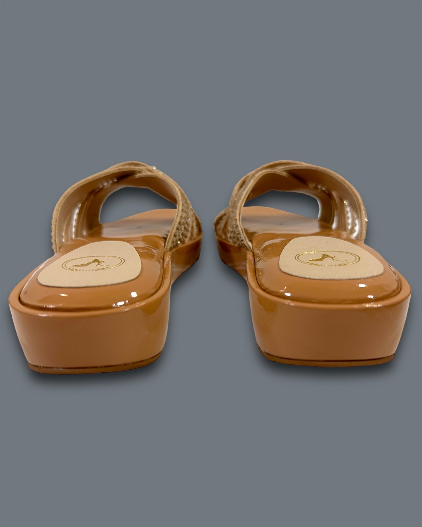 Beige Julle Open Toe Wedge
