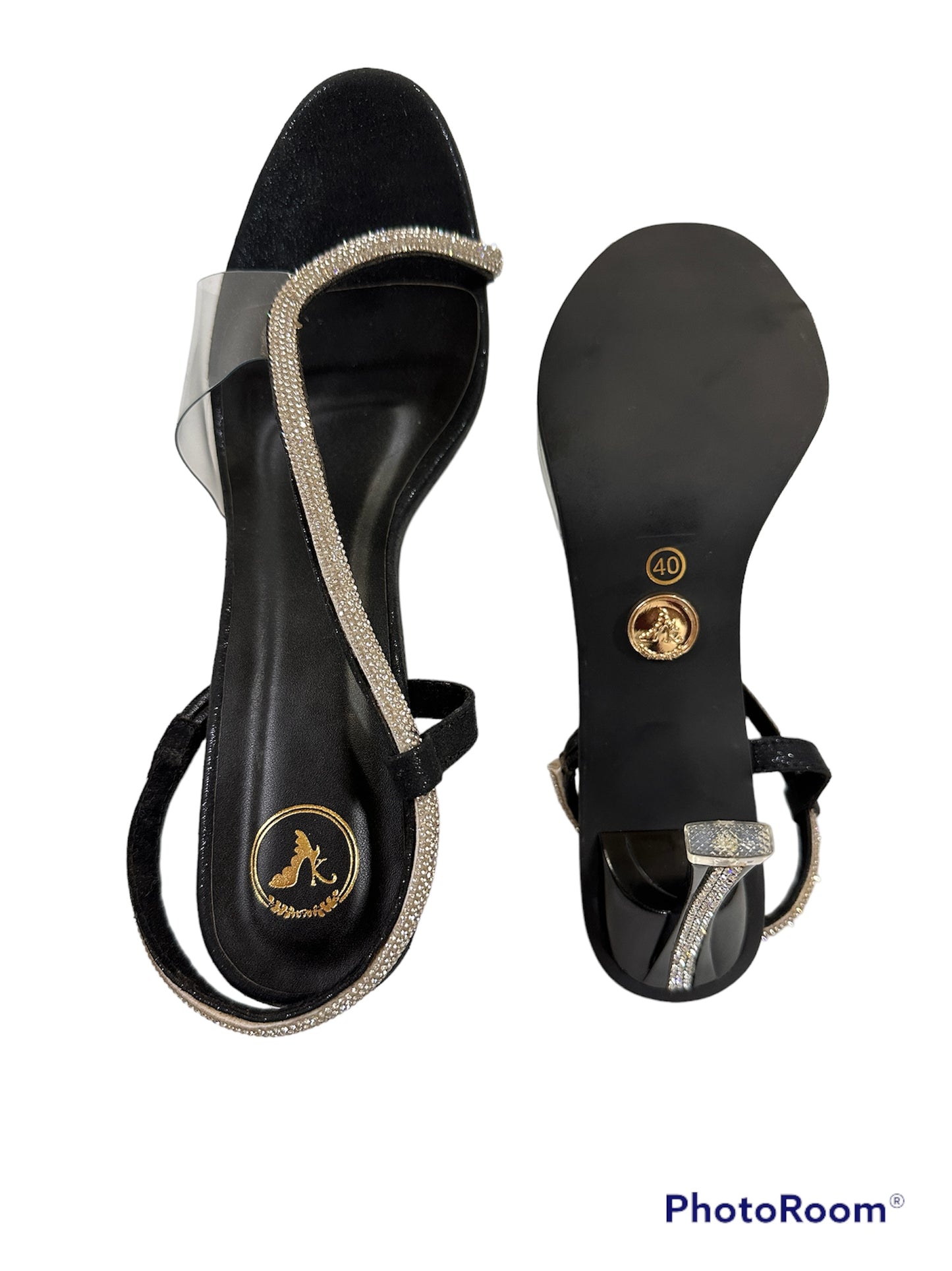 S Series  Black Diamond  Open Toe Heels