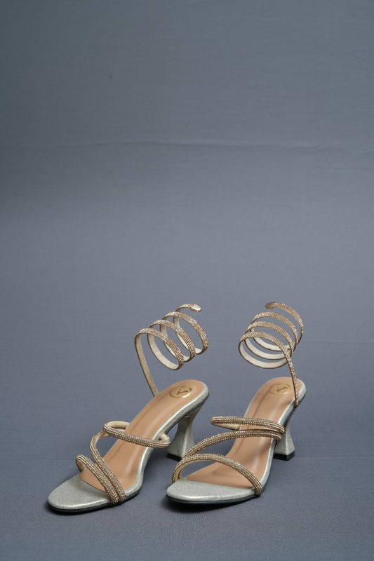 Champagne Gold Spring Heel Sandal