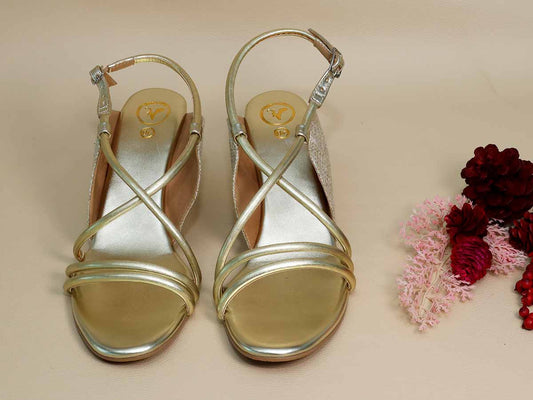 Gold String Half Wedge