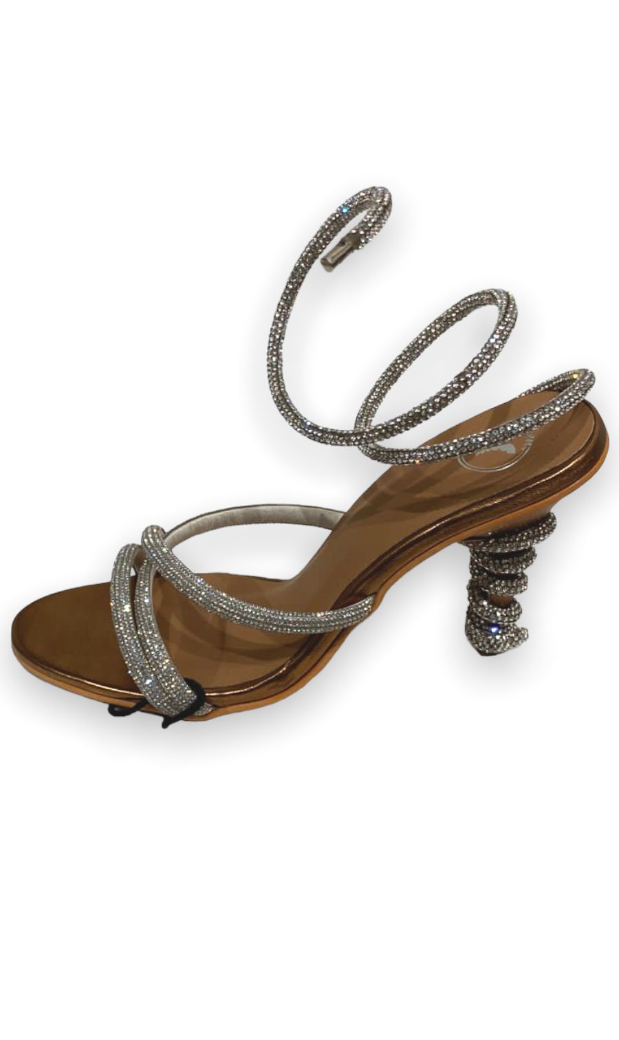 Gold Heel Spring Open Toe Party Heel Sandals