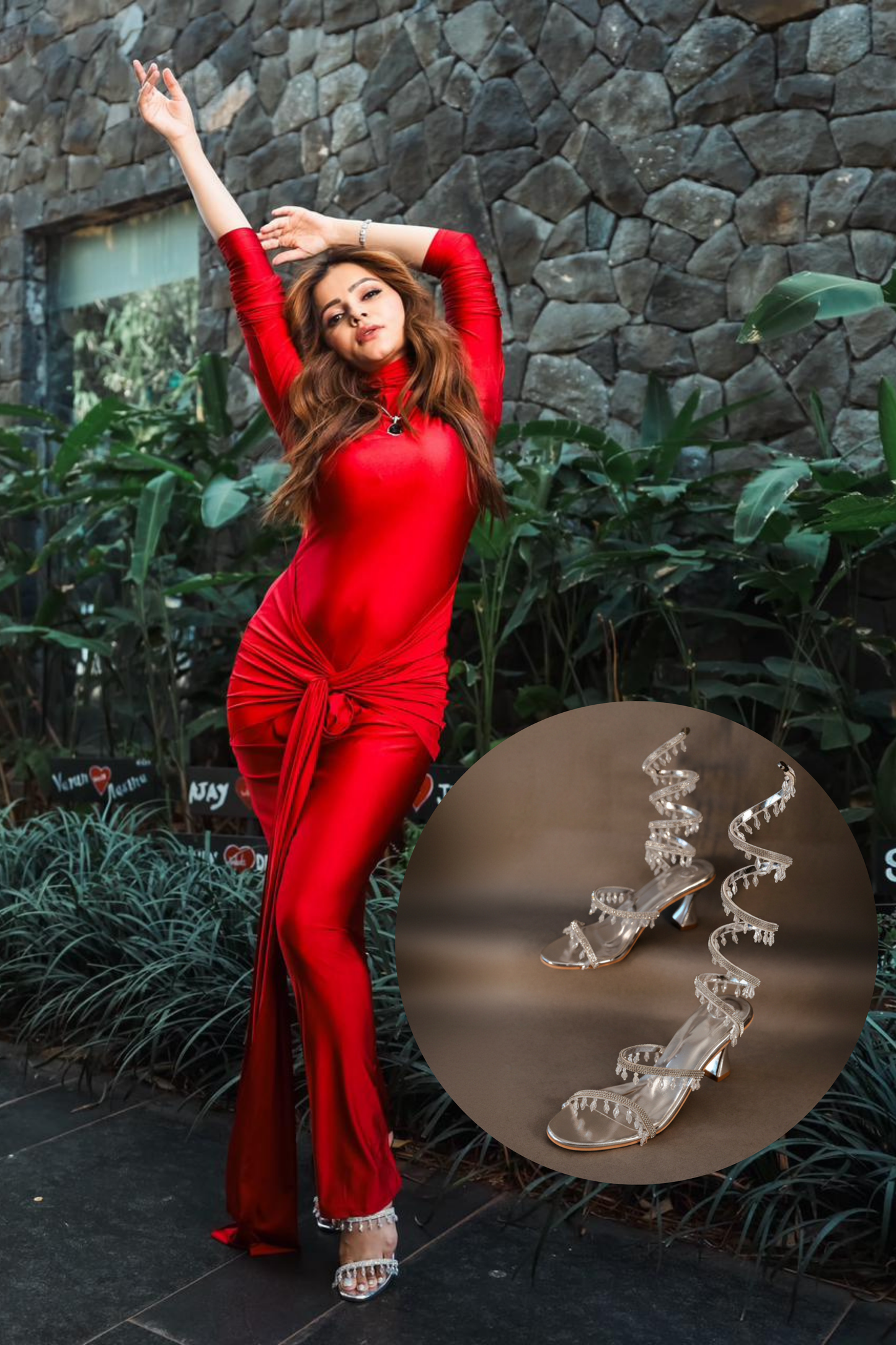 Silver Spring Rubina Dilaik Open Toe Heel Sandals